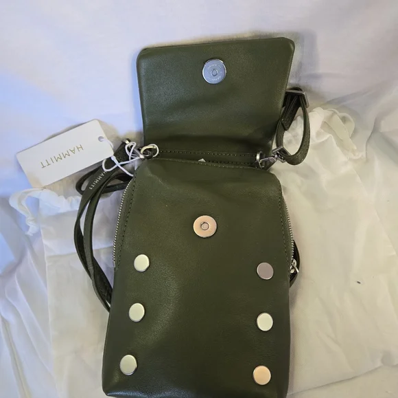 NWT Hammitt VIP MOBILE - Landscape Green/Brushed Silver - Picture 5 of 7